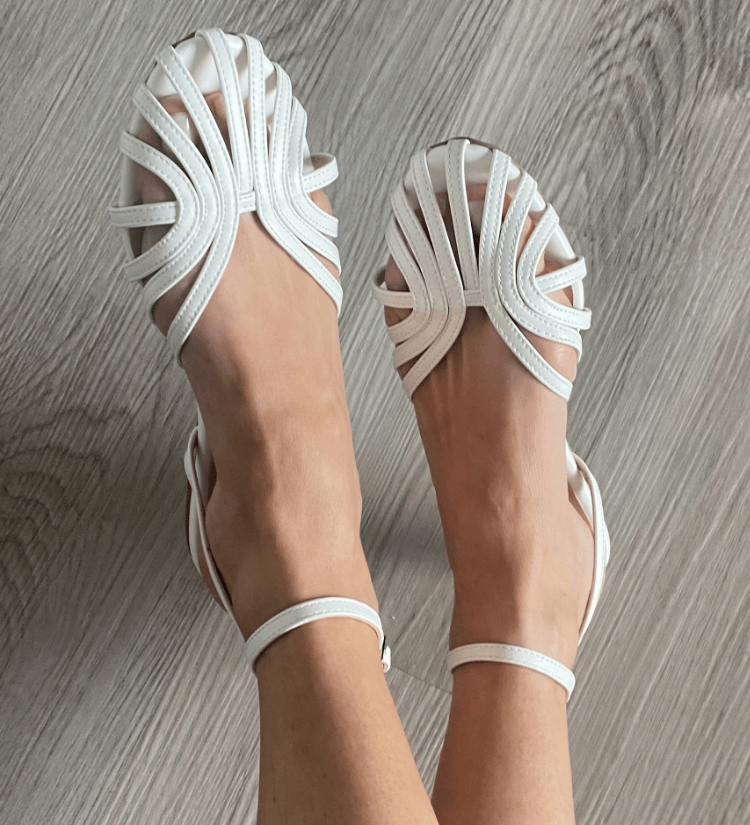Charlotte - Gold Jewelled Sandals