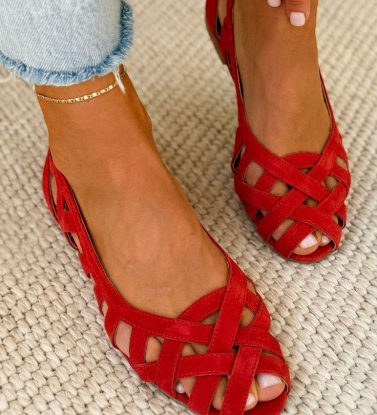 Charlotte - Vibrant Woven Summer Sandals