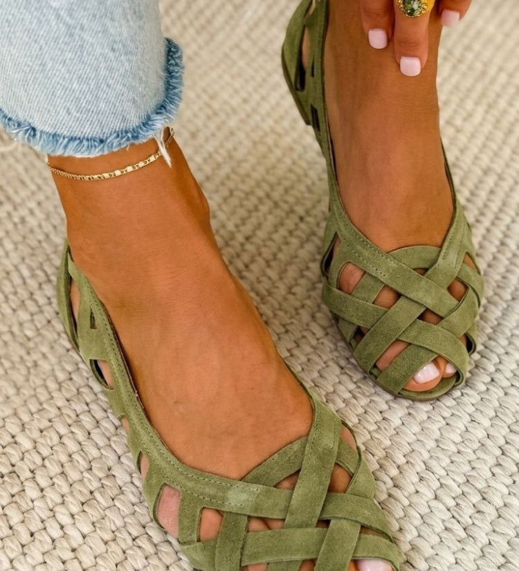 Charlotte - Vibrant Woven Summer Sandals