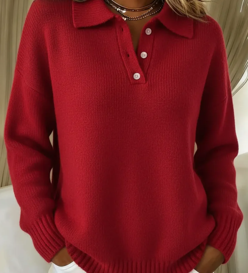 Michelle - Polo-Collar Jumper