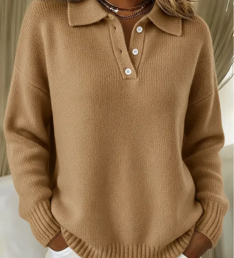 Michelle - Polo-Collar Jumper