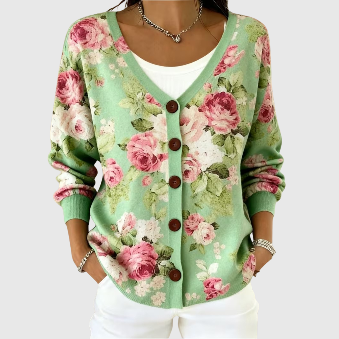 Claire - Buttoned Knit Cardigan