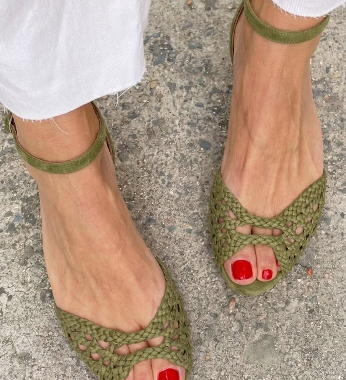 Charlotte - Braided Gold Sandals