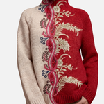 Emma - Embroidered Roll Neck Jumper