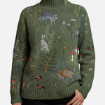 Claire - Woodland Roll Neck Jumper