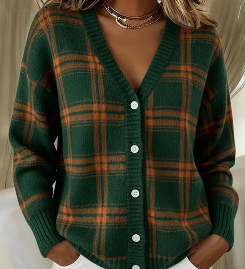 Joanne - Checked Cardigan