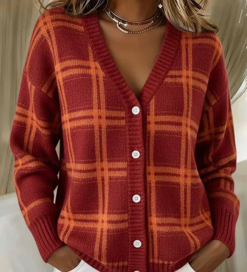 Joanne - Checked Cardigan