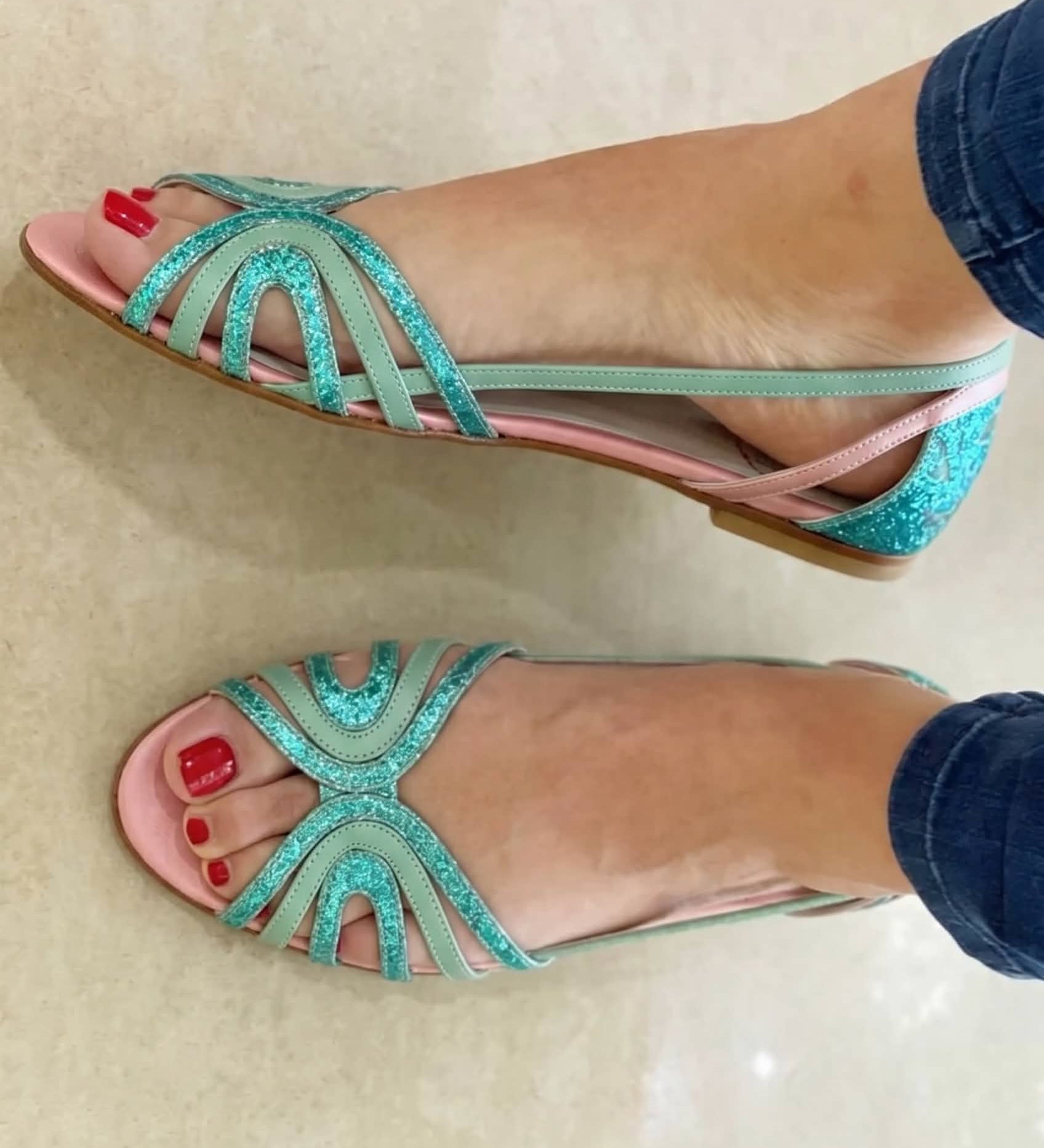 Victoria - Summer Shine Gold Sandals