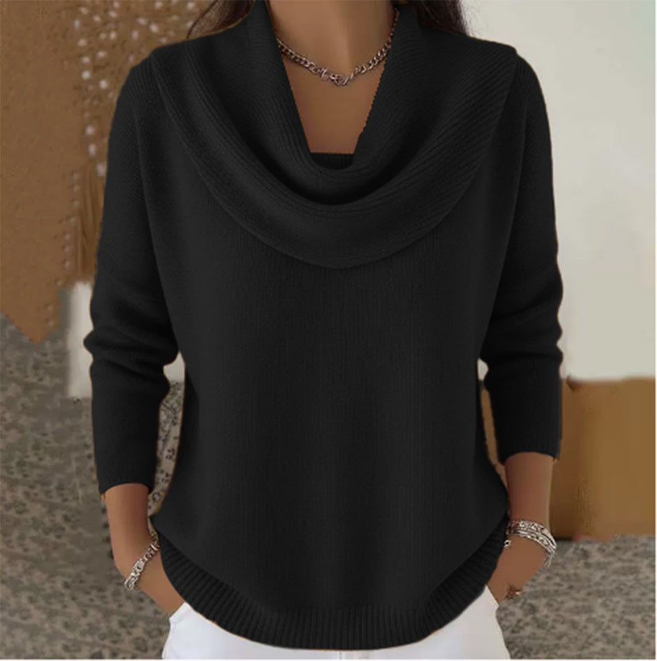 Claire - Jumper with Waterfall Collar