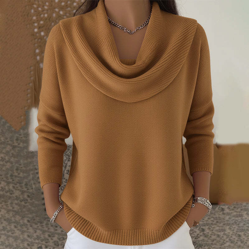 Claire - Jumper with Waterfall Collar