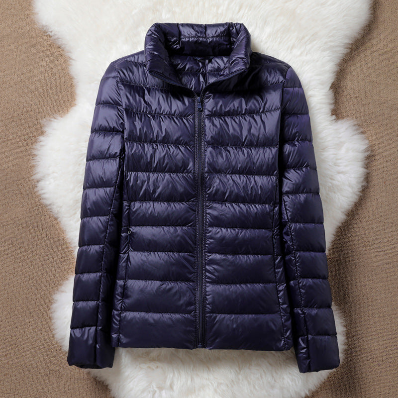 Sally - Navy Puffer Jacket