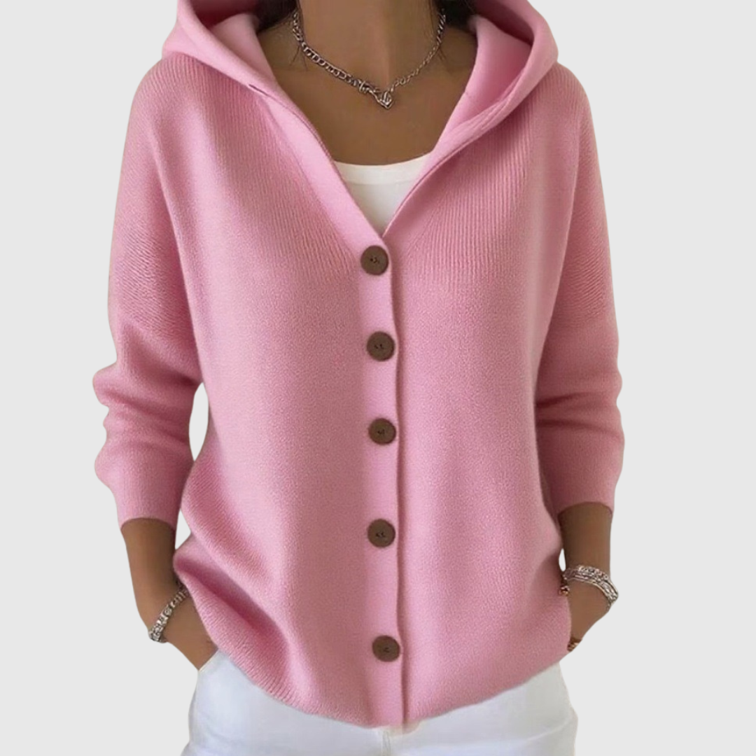 Sarah - Hooded Knit Cardigan