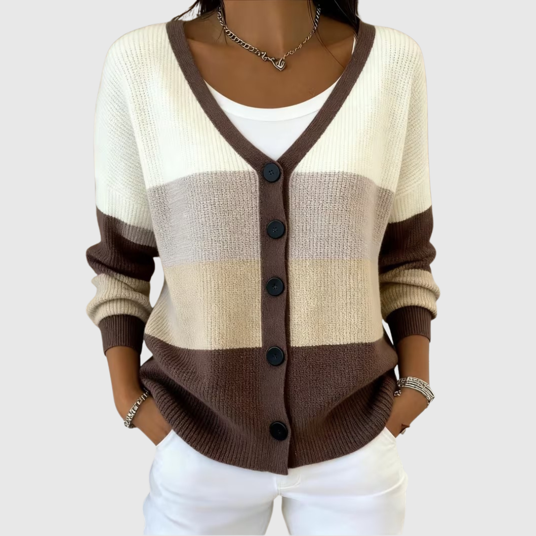 Rachel - Buttoned Knit Cardigan