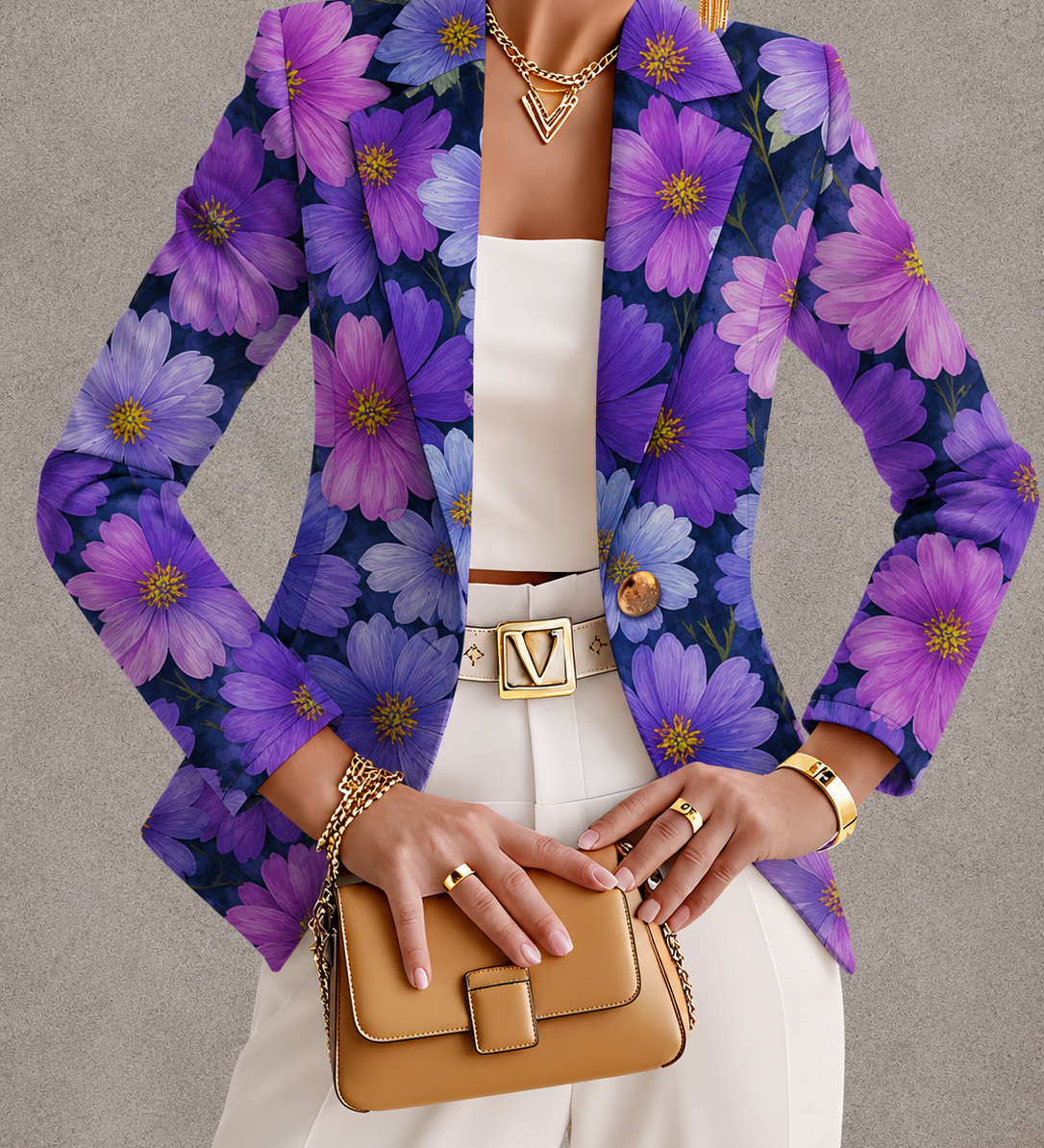 Claire - Purple Cosmos Blazer