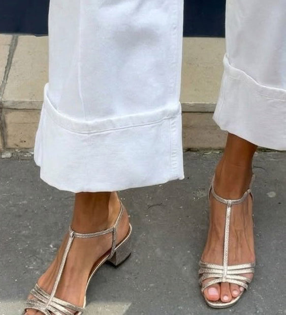 Charlotte - Golden Sandals for a Touch of Daily Elegance