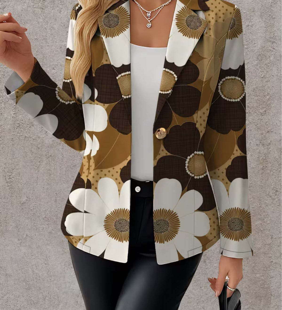 Rebecca - Daisy Print Blazer