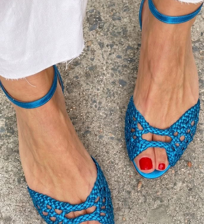 Charlotte - Braided Gold Sandals