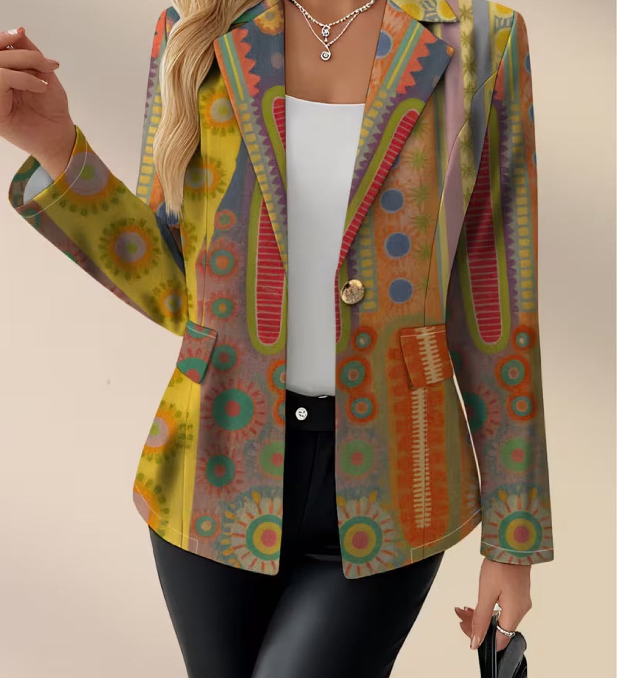 Helen - Bohemian Medallion Blazer