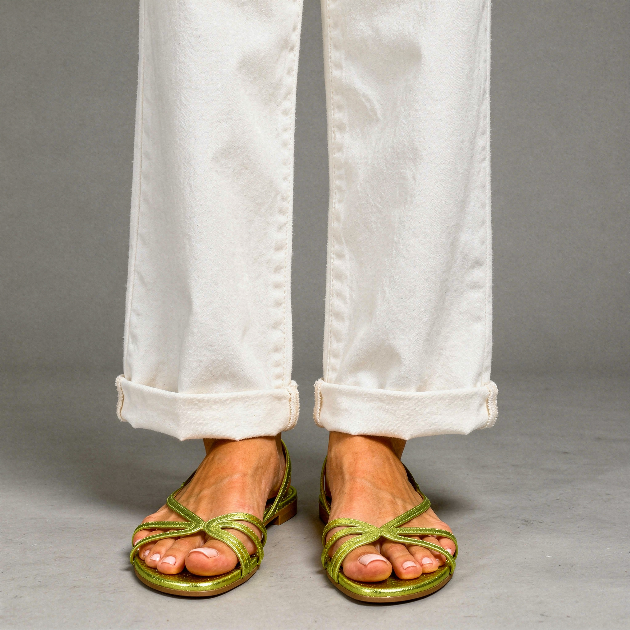 Charlotte - Elegant Gold Sandals for Summer