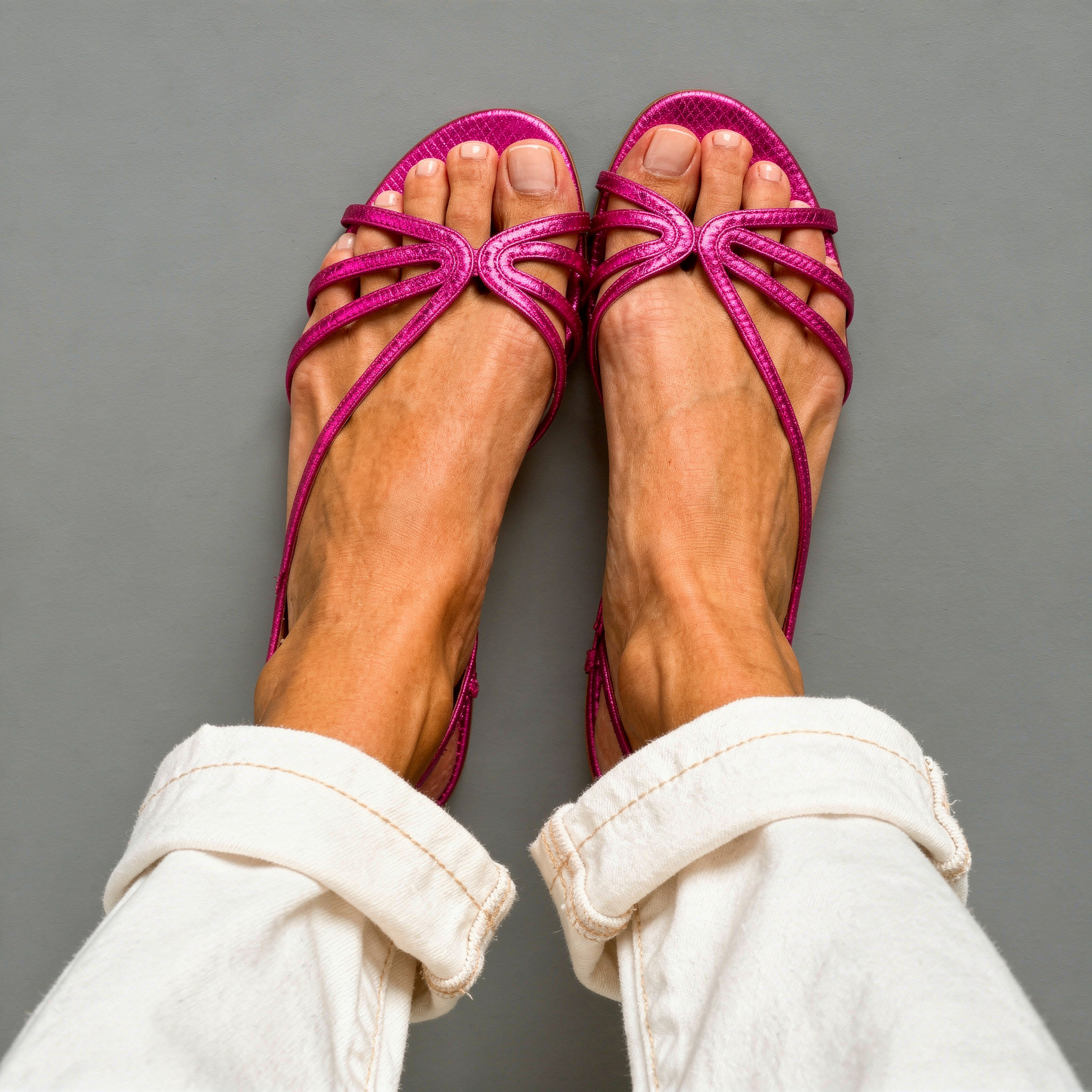 Charlotte - Elegant Gold Sandals for Summer