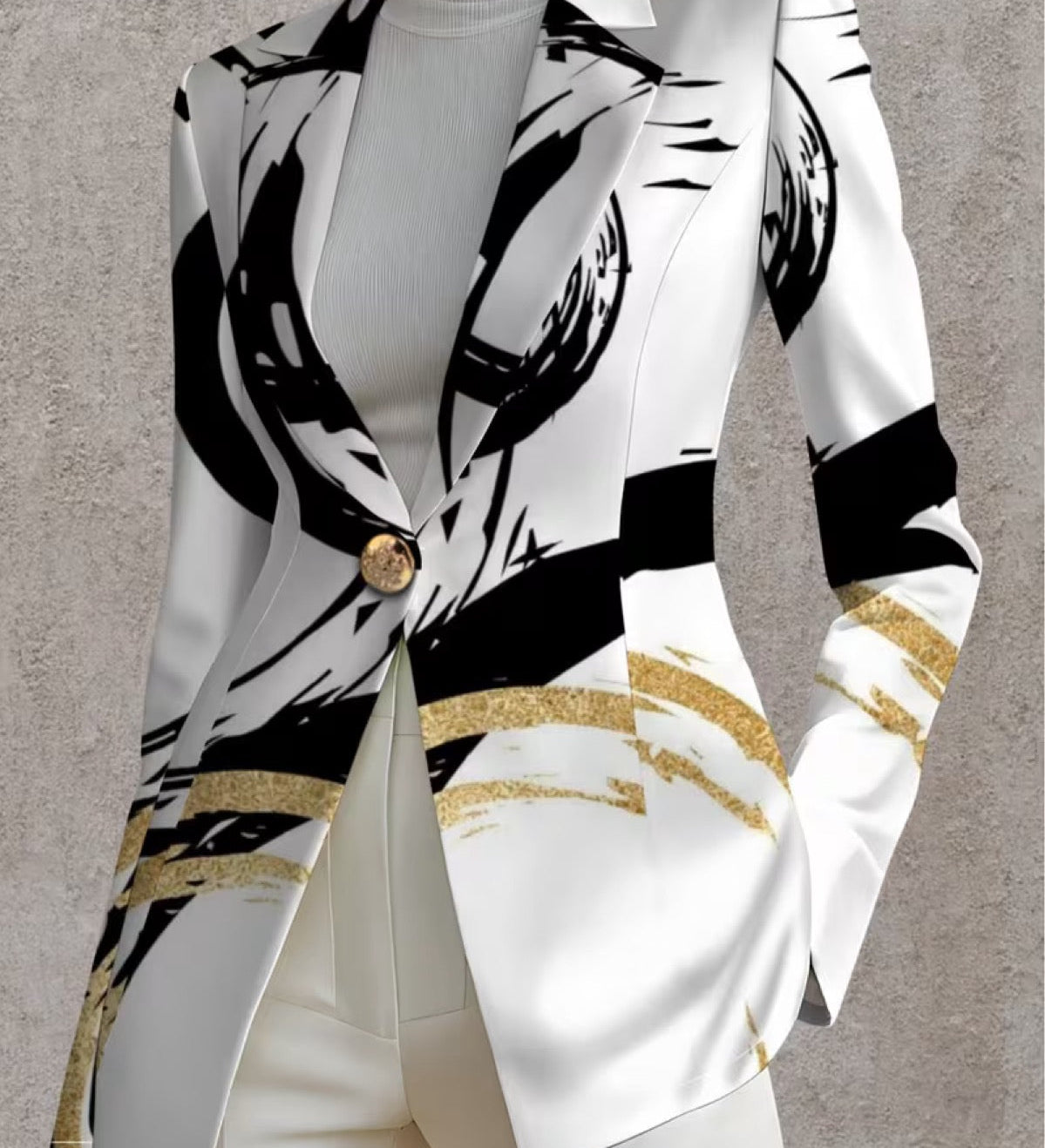 Emma - Abstract Brushstroke Blazer