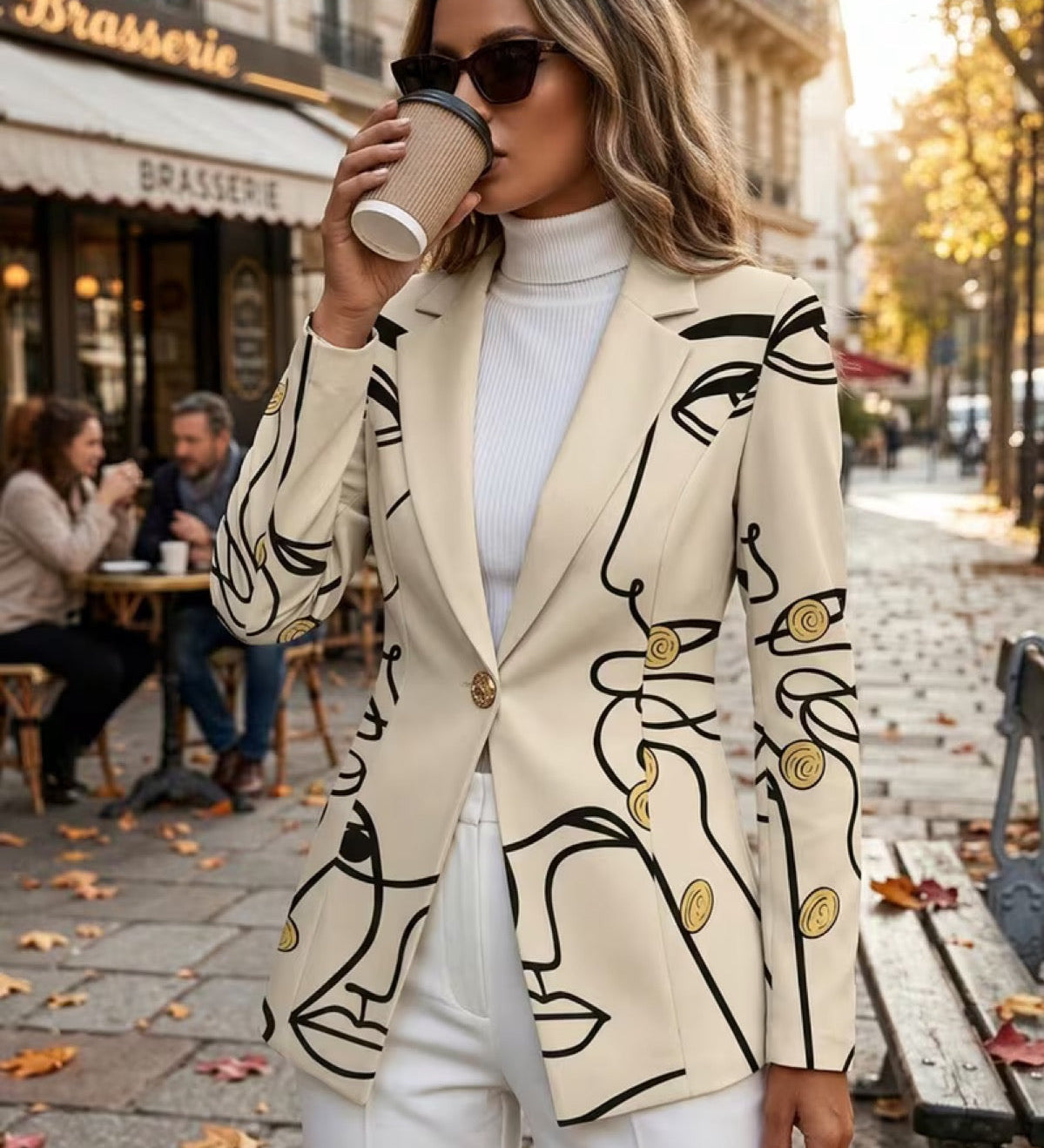 Nicola - Line Art Blazer